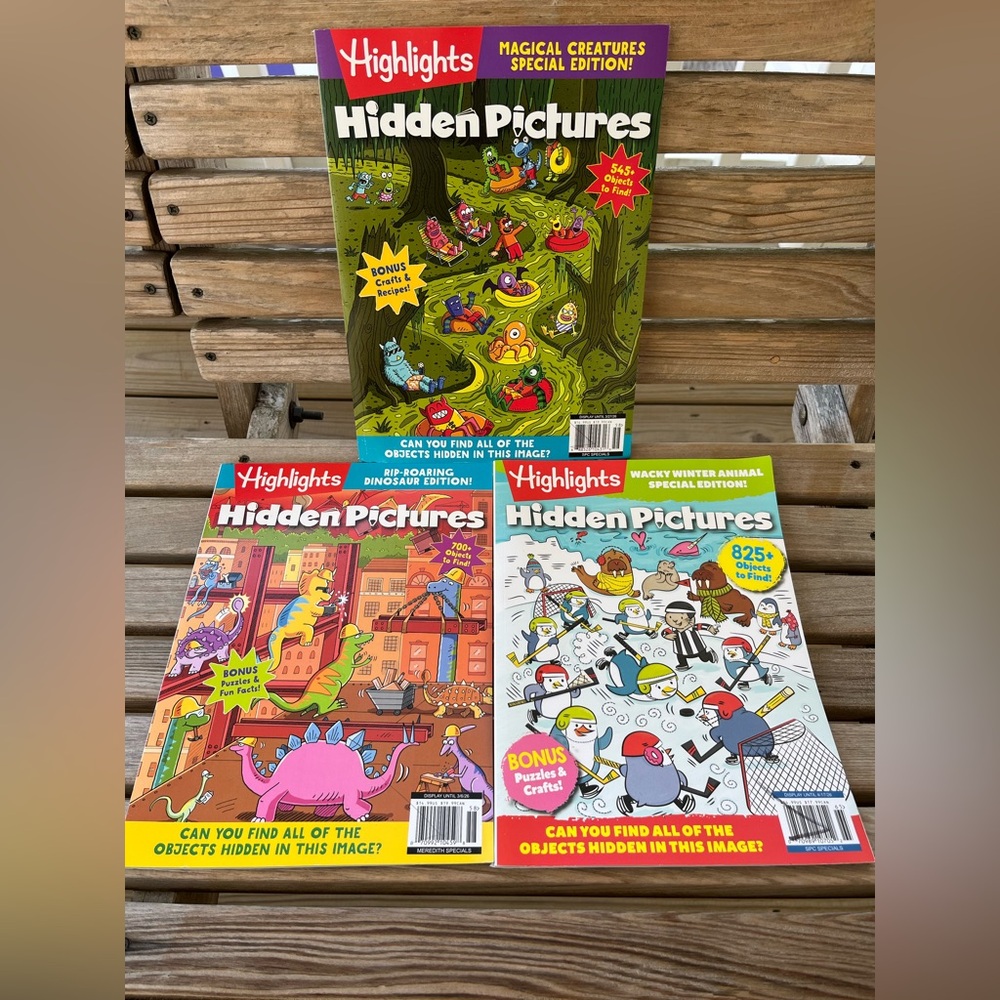 Highlights Hidden Pictures Special Edition Children’s Puzzle Magazines 3/Bundle